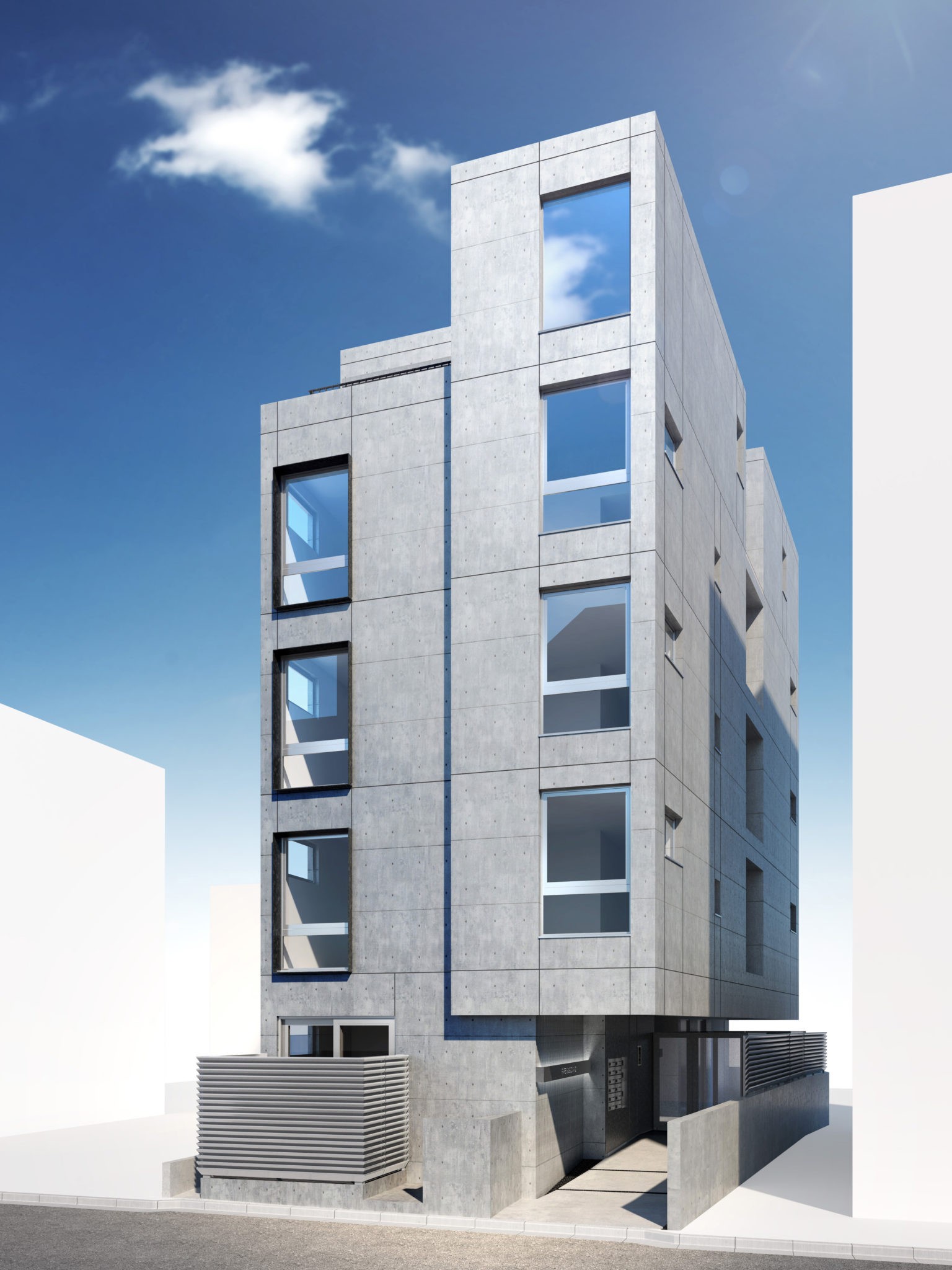 New Designed Residential Building In Shibuyaku Housing Japan